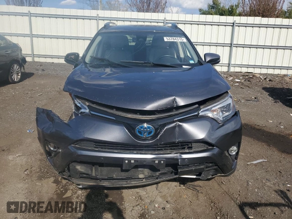 2017 Toyota RAV4 Hybrid Limited with VIN JTMDJREVXHD119783, listed as a Copart auction lot 53784315 with Not Provided miles and Salvage Title. Bid and sale history available at carsss.com. Image 5.