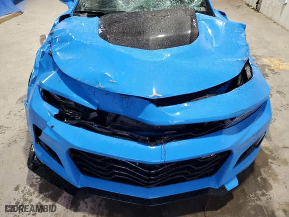 2022 Chevrolet Camaro ZL1 with VIN 1G1FK1R63N0133918, listed as a Copart auction lot 80301594 with 0 mi miles and Salvage Title. Bid and sale history available at carsss.com. Image 12.