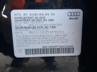2011 Audi Q5 Prestige z VIN WA1WKAFP1BA032445, wystawiony jako Copart lot #84185104 z przebiegiem 141 450 mil mil oraz Szkoda całkowita • Salvage title. Historia ofert i sprzedaży dostępna na DreamBid. Obrazek 13.