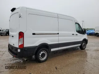 2023 Ford Transit Cargo with VIN 1FTBR1CG2PKB88807, listed as a Copart auction lot 54691055 with 25,269 mi miles and Salvage Title. Bid and sale history available at carsss.com. Image 3.