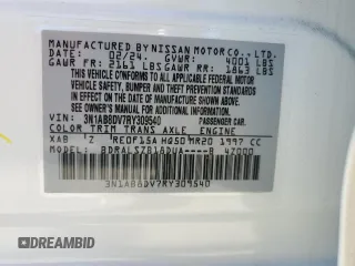 2024 Nissan Sentra SR with VIN 3N1AB8DV7RY309540, listed as a Copart auction lot 49510215 with 12,670 mi miles and Salvage Title. Bid and sale history available at carsss.com. Image 13.