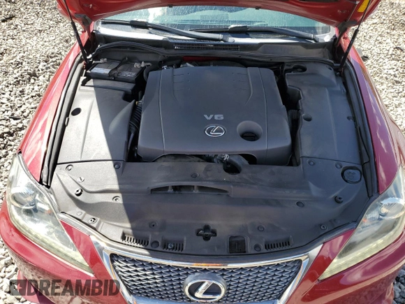 2013 Lexus IS 250 with VIN JTHBF5C22D5185919, listed as a Copart auction lot 56909575 with 125,367 mi miles and Salvage title. Bid and sale history available at DreamBid. Image 11.