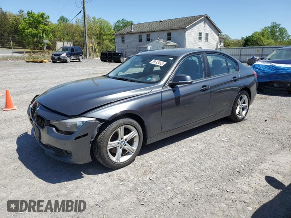 2015 BMW 3 Series 320i xDrive with VIN WBA3C3C56FK202834, listed as a Copart auction lot 53693455 with 105,022 mi miles and Salvage Title. Bid and sale history available at carsss.com. Image 1.