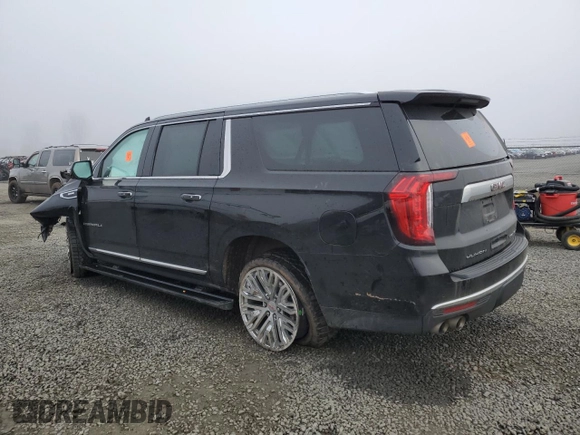 2021 GMC Yukon XL Denali with VIN 1GKS2JKL7MR175481, listed as a Copart auction lot 83849774 with 0 mi miles and Salvage Title. Bid and sale history available at carsss.com. Image 2.