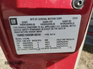 2006 Chevrolet Tahoe LS with VIN 1GNEC13VX6R136741, listed as a Copart auction lot 78556914 with 311,249 mi miles and Salvage Title. Bid and sale history available at carsss.com. Image 15.