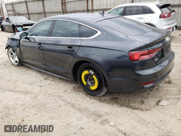 2018 Audi A5 Sportback Premium with VIN WAUDNCF52JA016930, listed as a Copart auction lot 65779724 with 66,070 mi miles and Salvage Title. Bid and sale history available at carsss.com. Image 2.