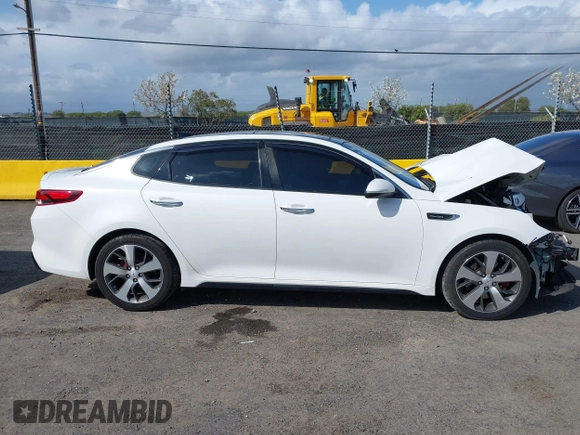 2016 Kia Optima SX Turbo with VIN 5XXGW4L25GG016639, listed as a IAAI auction lot 41937575 with 81,336 mi miles and . Bid and sale history available at carsss.com. Image 14.