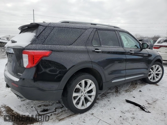 2022 Ford Explorer Platinum with VIN 1FM5K8HC9NGC20986, listed as a Copart auction lot 42523115 with 37,505 mi miles and Clean Title. Bid and sale history available at carsss.com. Image 3.
