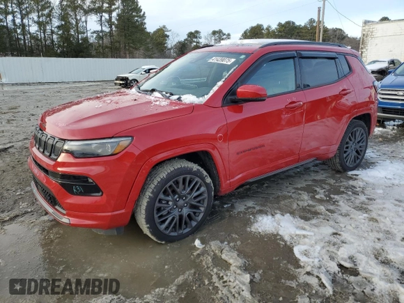 2022 Jeep Compass High Altitude with VIN 3C4NJDCB5NT191741, listed as a Copart auction lot 41439075 with 31,467 mi miles and Salvage Title. Bid and sale history available at DreamBid. Image 1.