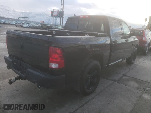 2018 Ram 1500 Big Horn with VIN 1C6RR6LM8JS354103, listed as a Copart auction lot 82401044 with 100,765 mi miles and Salvage Title. Bid and sale history available at carsss.com. Image 3.
