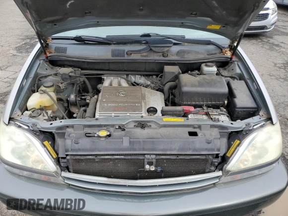 2001 Lexus RX 300 with VIN JTJHF10U810223492, listed as a Copart auction lot 51623115 with 124,459 mi miles and Salvage Title. Bid and sale history available at DreamBid. Image 12.