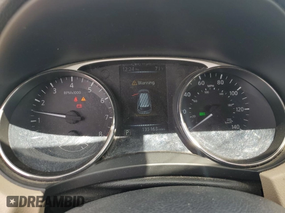 2016 Nissan Rogue SV z VIN 5N1AT2MVXGC765038, wystawiony jako Copart lot #57159415 z przebiegiem 135 163 mil mil oraz Szkoda całkowita • Salvage title. Historia ofert i sprzedaży dostępna na DreamBid. Obrazek 9.