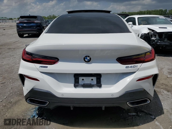 2020 BMW 8 Series 840i with VIN WBAGV4C04LCD73578, listed as a Copart auction lot 52693374 with Not provided miles and . Bid and sale history available at DreamBid. Image 6.