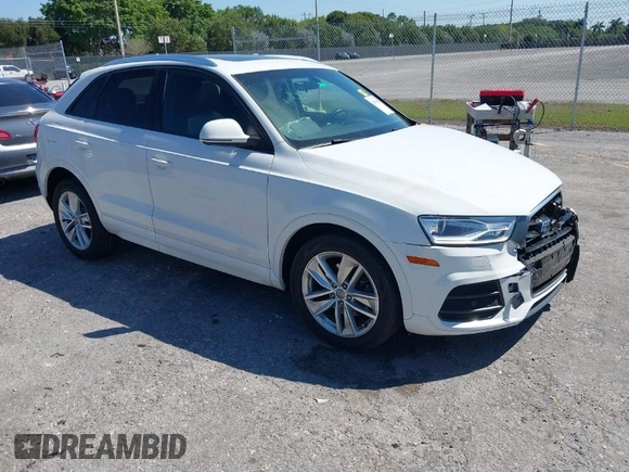 2017 Audi Q3 Premium with VIN WA1BCCFSXHR016914, listed as a IAAI auction lot 41784539 with 94,862 mi miles and . Bid and sale history available at DreamBid. Image 1.