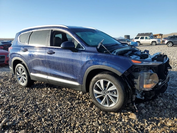 2019 Hyundai Santa Fe SEL with VIN 5NMS33AD1KH111274, listed as a Copart auction lot 44446505 with 33,393 mi miles and Salvage Title. Bid and sale history available at carsss.com. Image 4.