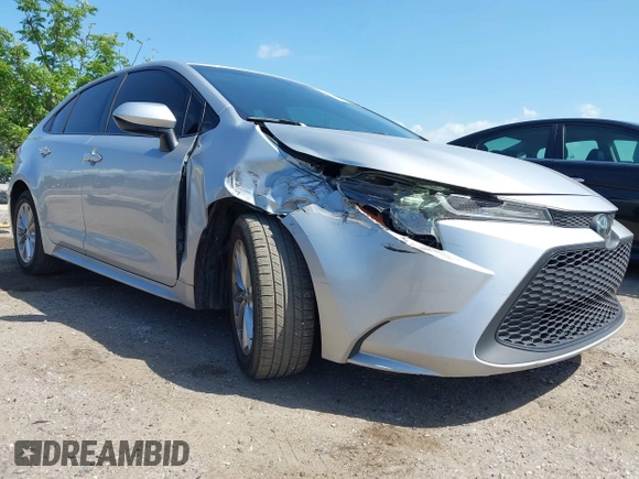 2021 Toyota Corolla LE with VIN JTDVPMAE4MJ173183, listed as a IAAI auction lot 42016420 with 114,296 mi miles. Bid and sale history available at carsss.com. Image 1.