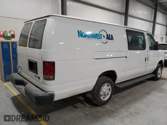 2014 Ford Econoline Cargo Commercial with VIN 1FTNS1EW6EDB20128, listed as a Copart auction lot 88894355 with 180,376 mi miles and Salvage Title. Bid and sale history available at carsss.com. Image 3.