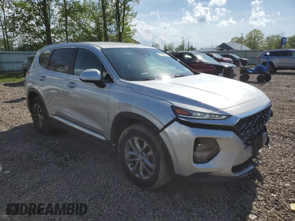 2020 Hyundai Santa Fe SE with VIN 5NMS2CAD1LH166747, listed as a Copart auction lot 57093145 with 62,744 mi miles and Salvage title. Bid and sale history available at DreamBid. Image 4.