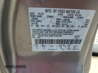 2008 Ford Escape XLT z VIN 1FMCU03158KA50345, wystawiony jako Copart lot #57349735 z przebiegiem 195 316 mil mil oraz Szkoda całkowita • Salvage title. Historia ofert i sprzedaży dostępna na DreamBid. Obrazek 12.
