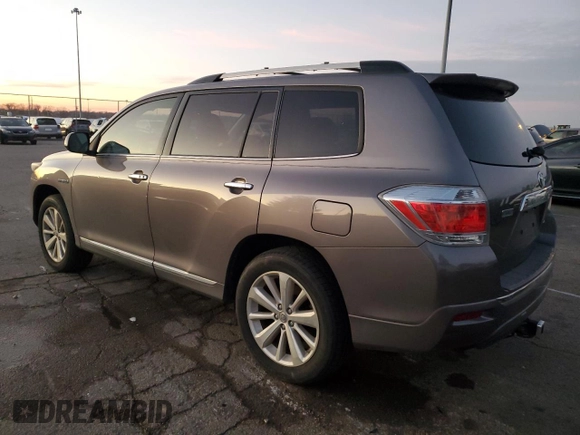 2012 Toyota Highlander Hybrid Limited with VIN JTEDC3EH4C2009197, listed as a Copart auction lot 82310974 with 164,388 mi miles and Salvage Title. Bid and sale history available at carsss.com. Image 2.