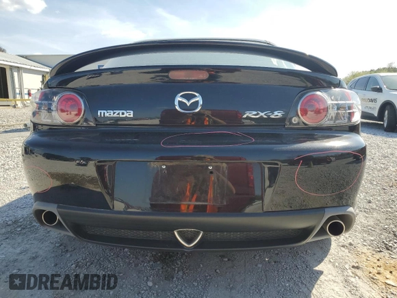 2007 Mazda RX-8 Grand Touring with VIN JM1FE173770211594, listed as a Copart auction lot 50764815 with 106,345 mi miles and Salvage Title. Bid and sale history available at carsss.com. Image 6.
