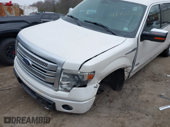 2014 Ford F-150 XL with VIN 1FTFW1ET0EFB74818, listed as a IAAI auction lot 41716068 with 120,436 mi miles. Bid and sale history available at carsss.com. Image 6.