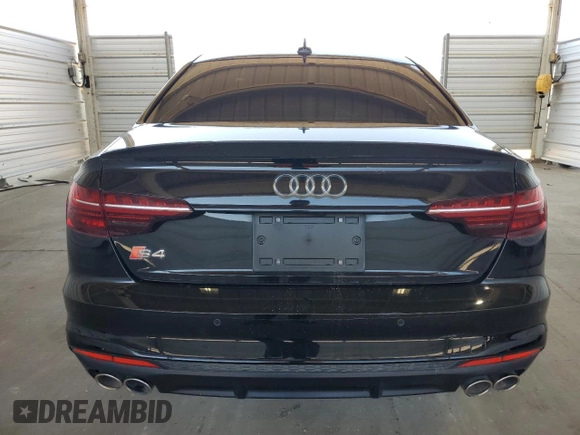 2021 Audi S4 Prestige with VIN WAUC4AF40MA030226, listed as a Copart auction lot 73686964 with 0 mi miles and Salvage Title. Bid and sale history available at carsss.com. Image 6.
