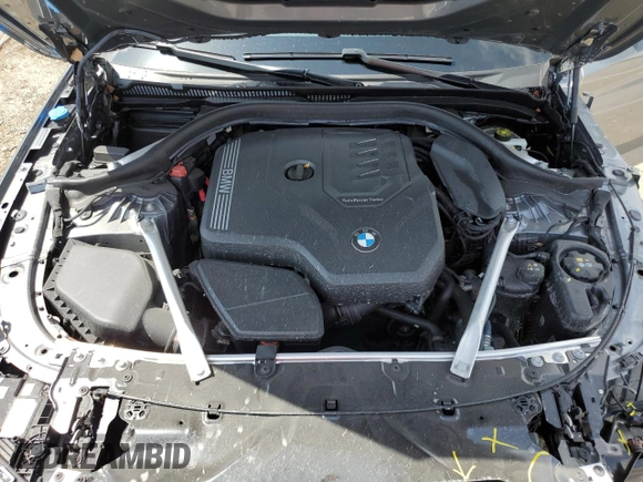 2023 BMW 5 Series 530i with VIN WBA53BH02PCM55841, listed as a Copart auction lot 58391765 with 6,947 mi miles and Salvage title. Bid and sale history available at DreamBid. Image 11.