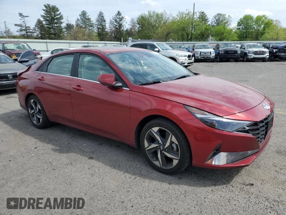 2023 Hyundai Elantra Limited with VIN KMHLP4AG5PU625813, listed as a Copart auction lot 54726965 with 20,096 mi miles and Salvage Title. Bid and sale history available at DreamBid. Image 4.