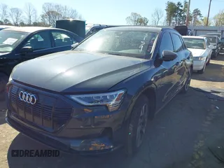 2021 Audi e-tron Premium with VIN WA1AAAGE5MB013159, listed as a IAAI auction lot 41875335 with 46,471 mi miles. Bid and sale history available at carsss.com. Image 16.