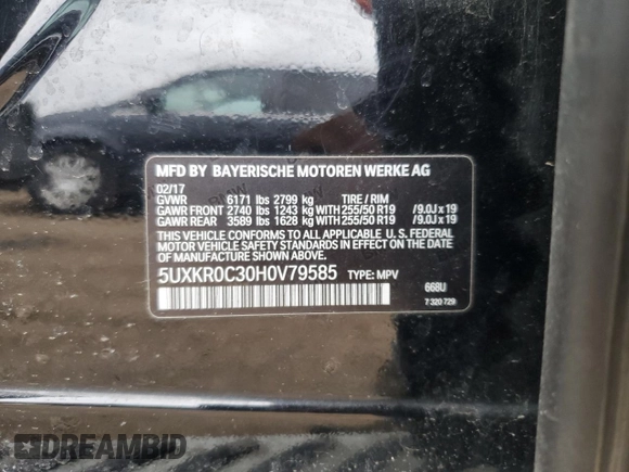 2017 BMW X5 xDrive35i z VIN 5UXKR0C30H0V79585, wystawiony jako Copart lot #50623685 z przebiegiem 117 741 mil mil oraz Szkoda całkowita • Salvage title. Historia ofert i sprzedaży dostępna na DreamBid. Obrazek 14.