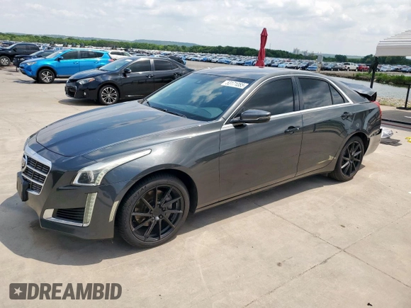 2014 Cadillac CTS Luxury RWD with VIN 1G6AR5SX3E0125747, listed as a Copart auction lot 53171085 with 136,395 mi miles and Salvage Title. Bid and sale history available at carsss.com. Image 1.