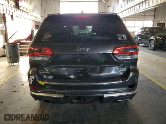 2015 Jeep Grand Cherokee Summit with VIN 1C4RJFJM9FC711776, listed as a Copart auction lot 84464454 with 94,637 mi miles and Salvage Title. Bid and sale history available at carsss.com. Image 6.