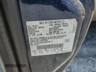 2004 Ford F-250 XL with VIN 1FTNX20L34ED90771, listed as a Copart auction lot 54047935 with 353,728 mi miles and Salvage title. Bid and sale history available at DreamBid. Image 12.