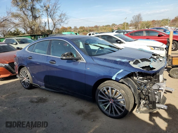 2023 BMW 2 Series 228i xDrive with VIN WBA73AK05P7L47606, listed as a Copart auction lot 79283384 with 23,091 mi miles and Salvage Title. Bid and sale history available at carsss.com. Image 4.