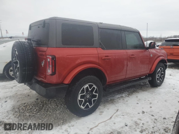2023 Ford Bronco with VIN 1FMDE5BH3PLB67461, listed as a Copart auction lot 86357644 with 6,613 mi miles and Salvage title. Bid and sale history available at DreamBid. Image 3.