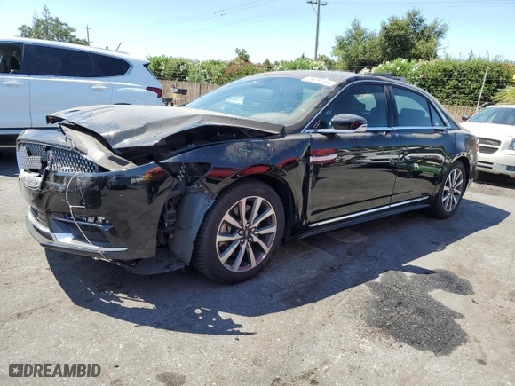 2017 Lincoln Continental Livery with VIN 1LN6L9HK5H5601586, listed as a Copart auction lot 63629144 with 91,068 mi miles and Salvage Title. Bid and sale history available at carsss.com. Image 1.