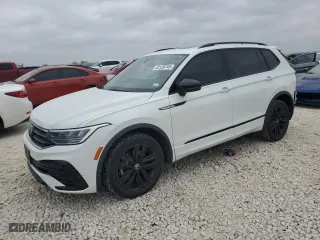 2022 Volkswagen Tiguan SE R-Line Black with VIN 3VVCB7AX0NM169257, listed as a Copart auction lot 43129745 with 59,517 mi miles and Salvage Title. Bid and sale history available at carsss.com. Image 1.
