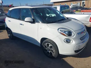 2014 FIAT 500L Easy with VIN ZFBCFABH8EZ027876, listed as a IAAI auction lot 41356950 with 89,665 mi miles and . Bid and sale history available at DreamBid. Image 1.