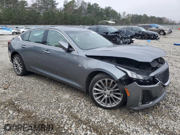 2021 Cadillac CT5 Premium Luxury with VIN 1G6DN5RW9M0114689, listed as a Copart auction lot 84798234 with 64,302 mi miles and Salvage Title. Bid and sale history available at DreamBid. Image 4.