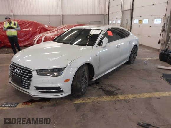 2018 Audi A7 Premium Plus with VIN WAUW3AFC7JN002130, listed as a IAAI auction lot 41645286 with 45,691 mi miles. Bid and sale history available at carsss.com. Image 16.