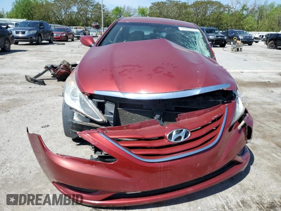 2011 Hyundai Sonata GLS with VIN 5NPEB4ACXBH134066, listed as a Copart auction lot 53327515 with Not Provided miles and Salvage Title. Bid and sale history available at carsss.com. Image 5.