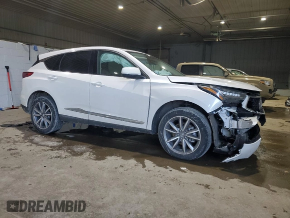2023 Acura RDX w/Technology Package with VIN 5J8TC2H51PL003662, listed as a Copart auction lot 43852555 with Not Provided miles and Salvage Title. Bid and sale history available at carsss.com. Image 4.
