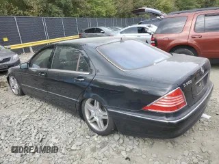 2003 Mercedes-Benz S-Class 5.0L with VIN WDBNG75J33A317473, listed as a Copart auction lot 76307394 with 6,637 mi miles and Clean Title. Bid and sale history available at carsss.com. Image 2.
