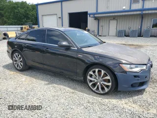 2013 Audi A6 Premium Plus with VIN WAUGGAFCXDN103742, listed as a Copart auction lot 54901795 with 122,795 mi miles and Clean title. Bid and sale history available at DreamBid. Image 4.