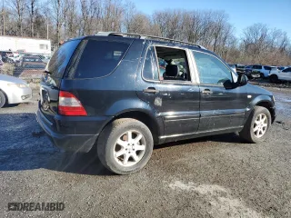 2001 Mercedes-Benz M-Class with VIN 4JGAB72EX1A277472, listed as a Copart auction lot 86857214 with 0 mi miles and Salvage Title. Bid and sale history available at carsss.com. Image 3.