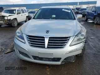 2013 Hyundai Equus Signature with VIN KMHGH4JH8DU058788, listed as a Copart auction lot 46627145 with 80,753 mi miles and Salvage Title. Bid and sale history available at DreamBid. Image 5.