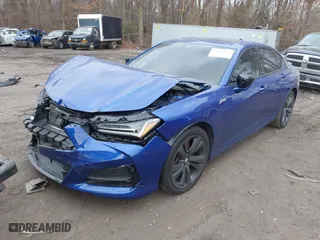 2023 Acura TLX w/A-Spec Package with VIN 19UUB6F58PA000934, listed as a IAAI auction lot 41241476 with 28,380 mi miles. Bid and sale history available at carsss.com. Image 17.