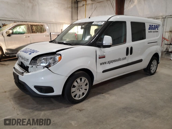 2017 Ram ProMaster City Cargo Van Tradesman SLT with VIN ZFBERFBB3H6E19617, listed as a Copart auction lot 42300125 with 75,366 mi miles and Clean Title. Bid and sale history available at carsss.com. Image 1.