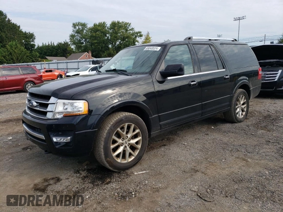 2017 Ford Expedition EL Limited with VIN 1FMJK2AT9HEA06800, listed as a Copart auction lot 69048524 with 125,616 mi miles and Salvage Title. Bid and sale history available at carsss.com. Image 1.